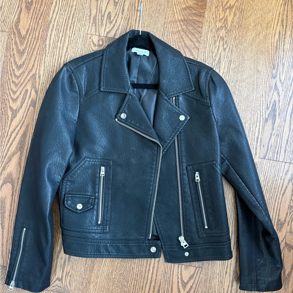 NWOT Women's Black Leather Jacket